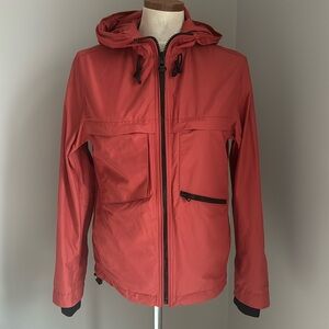 Coach burnt orange rain jacket new